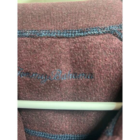 Tommy Bahama Men's Flipshore Reversible Full Zip Vest Coastline Heather Medium - Picture 2 of 6